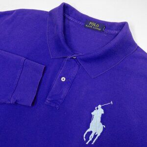 Polo Ralph Lauren Big Pony Polo Shirt Men's 4XB Long Sleeve Preppy Pullover